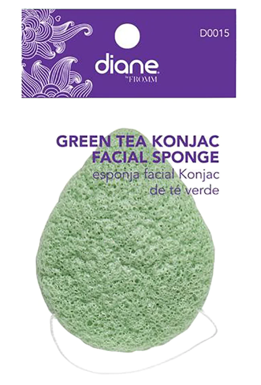 DIANE D0015 GREEN TEA KONJAC SPONGE PACK: 204/12 UPC 824703028969