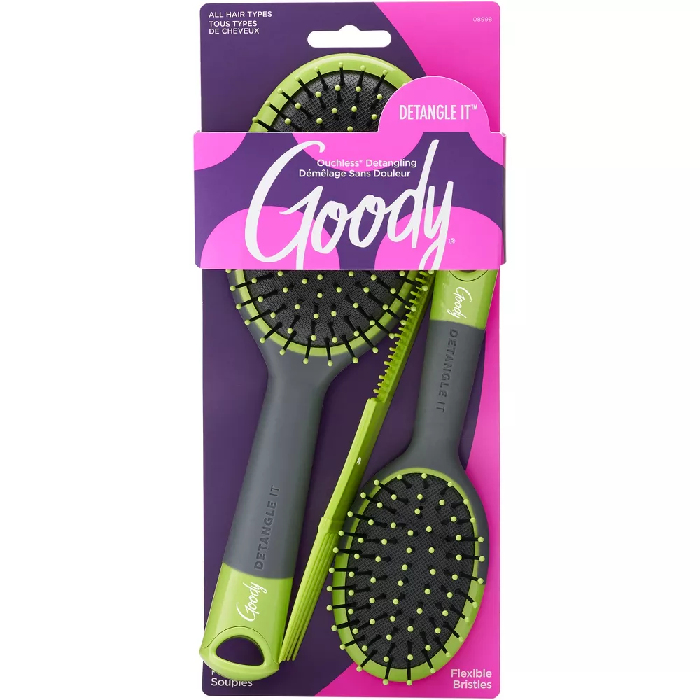 GOODY DETANGLE IT HAIR BRUSH AND COMB COMBO - Click Image to Close