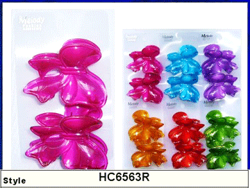 Fantasy Ribbon Mini Jaw Clip~ 24 Pcs Per Dz - Click Image to Close