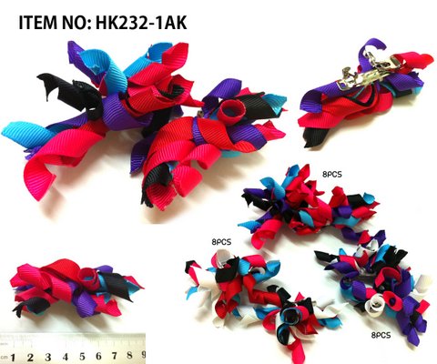 Grosgrain Ribbon Hair Bow Clip, 24 pcs for order - Click Image to Close