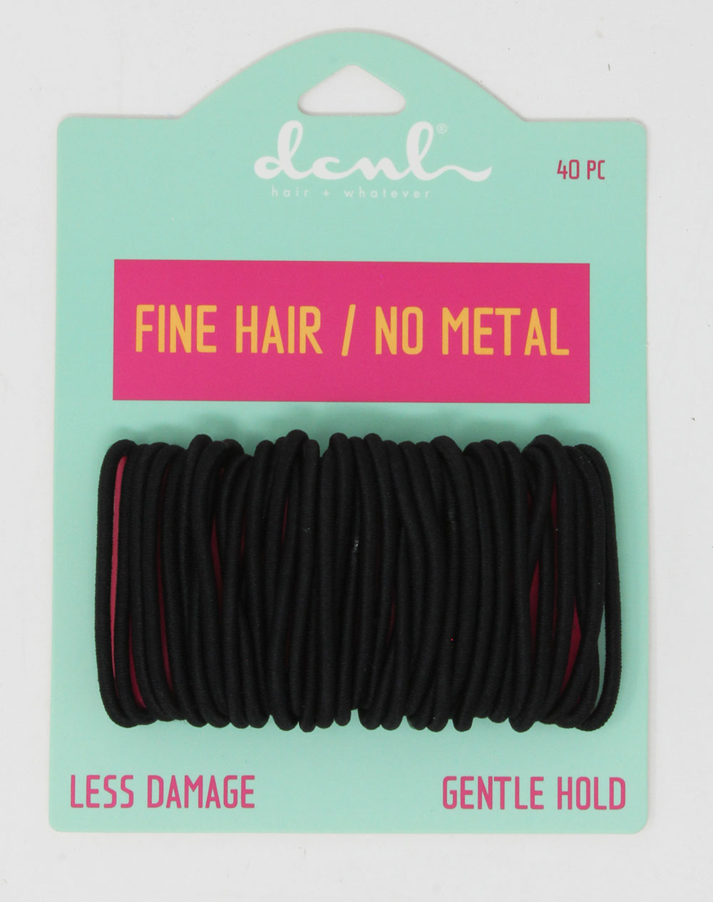 Black 40 ct small 2mm elastics