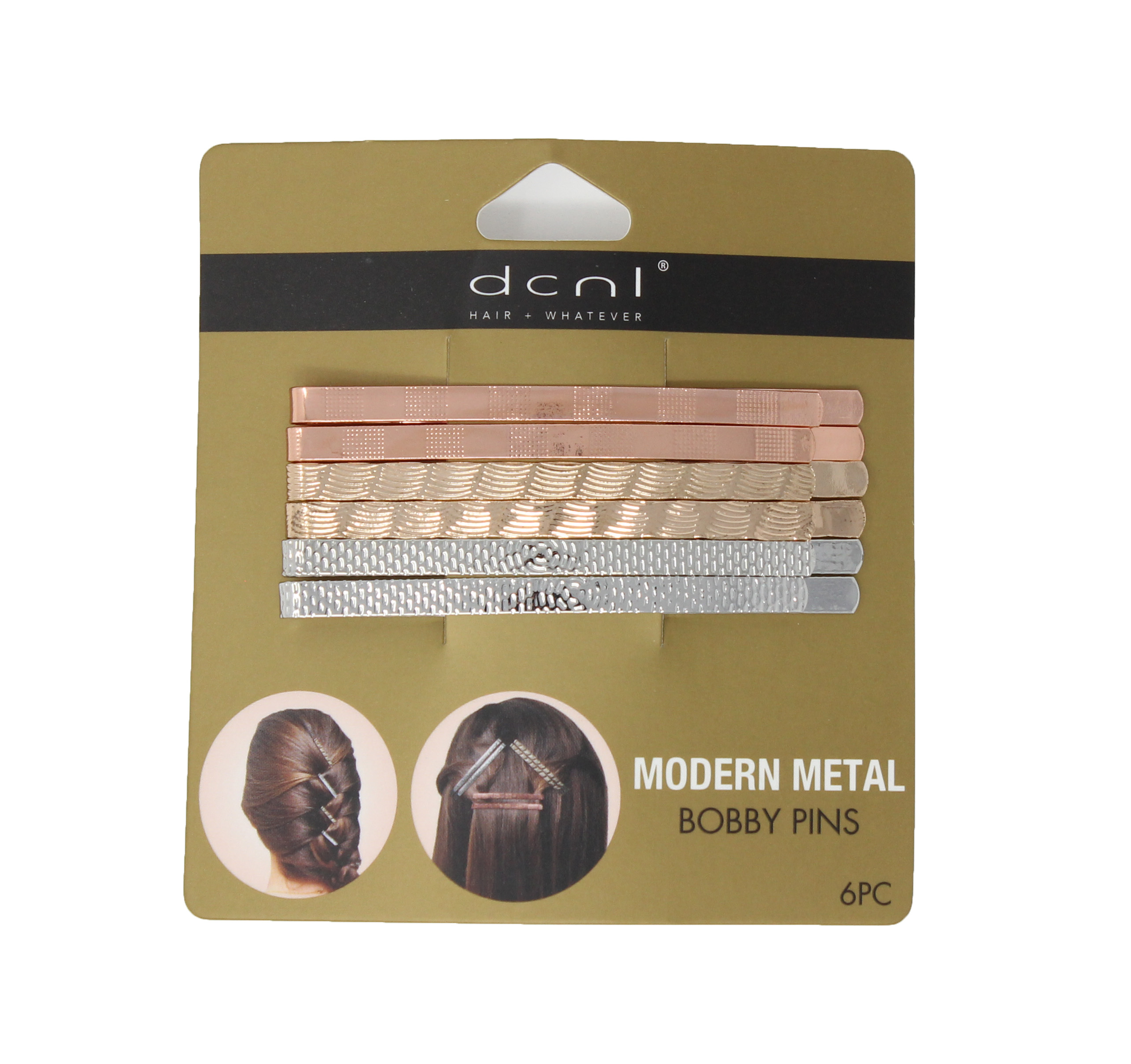 DCNL METALLIC MODERN METAL BOBBY PINS - Click Image to Close