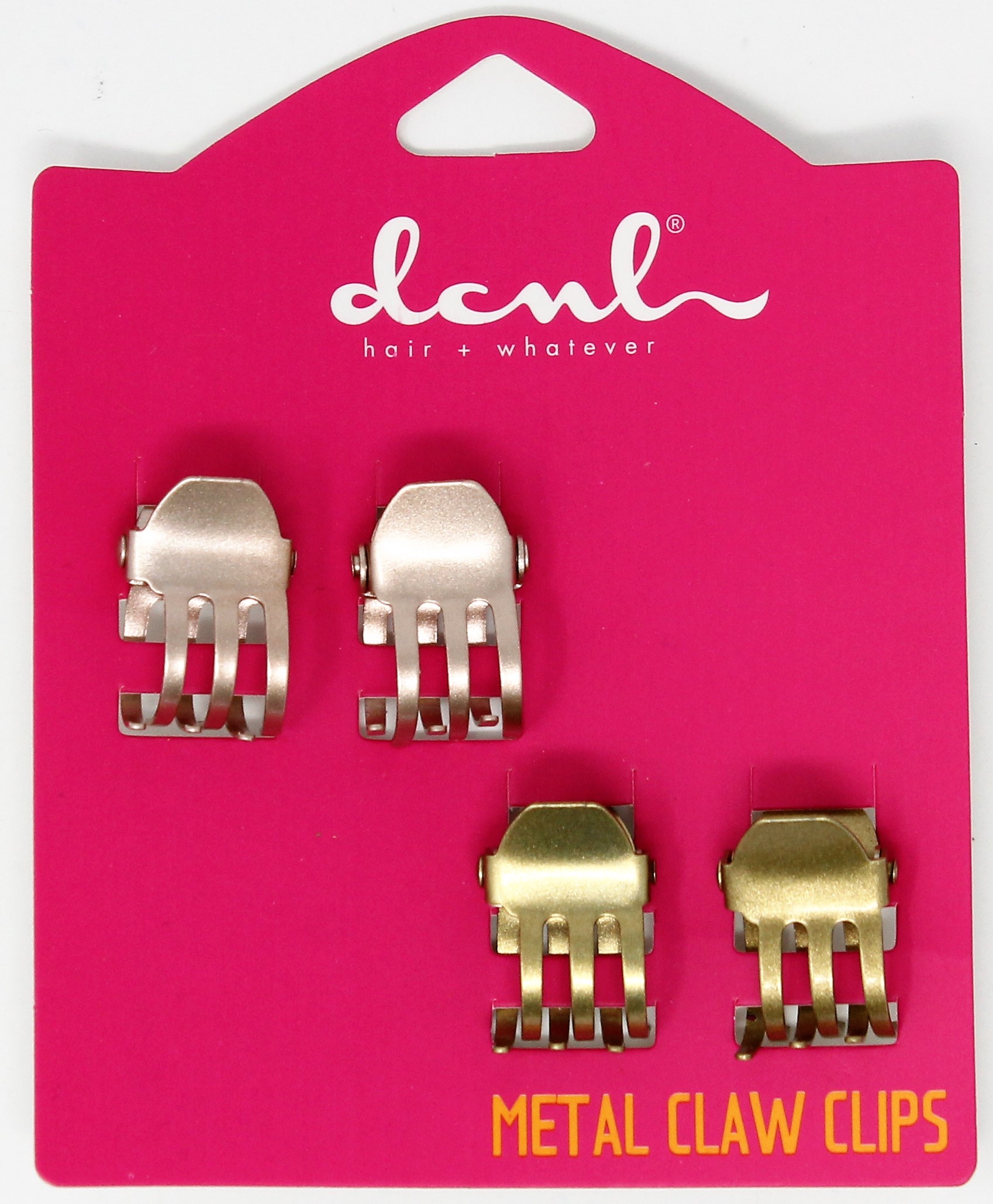 METALLIC SATIN MINI CLAW CLIPS (METAL) inner pk: 12 - Click Image to Close