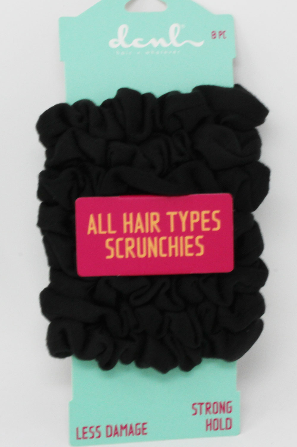 8 PCS black scrunchies