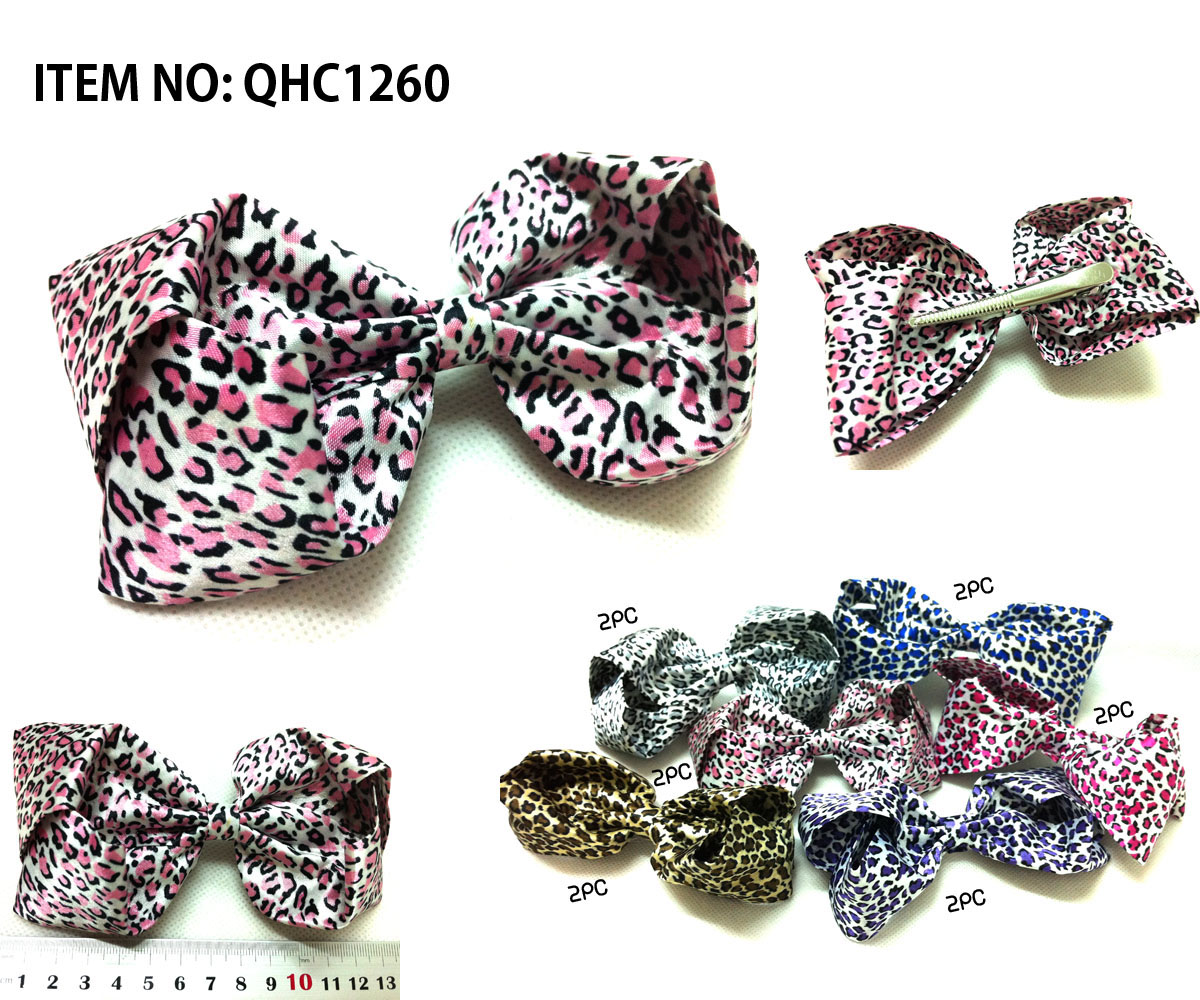 Animal Print Hair Bow with clip