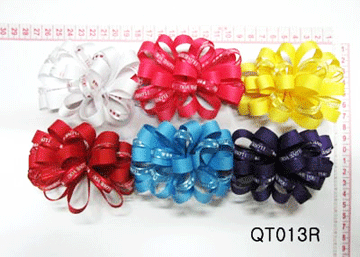 ♥ Voluminous Hair Bows, QT013R, 12Pcs/Order