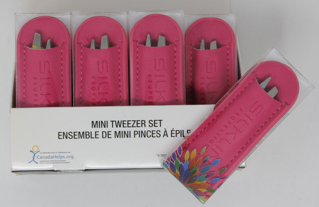 Mini tweezer set, 20 sets/display