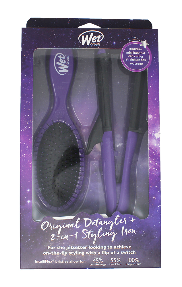 Wet Brush Original Detangler 2-In-1 Styling Iron (Eggplant), Purple