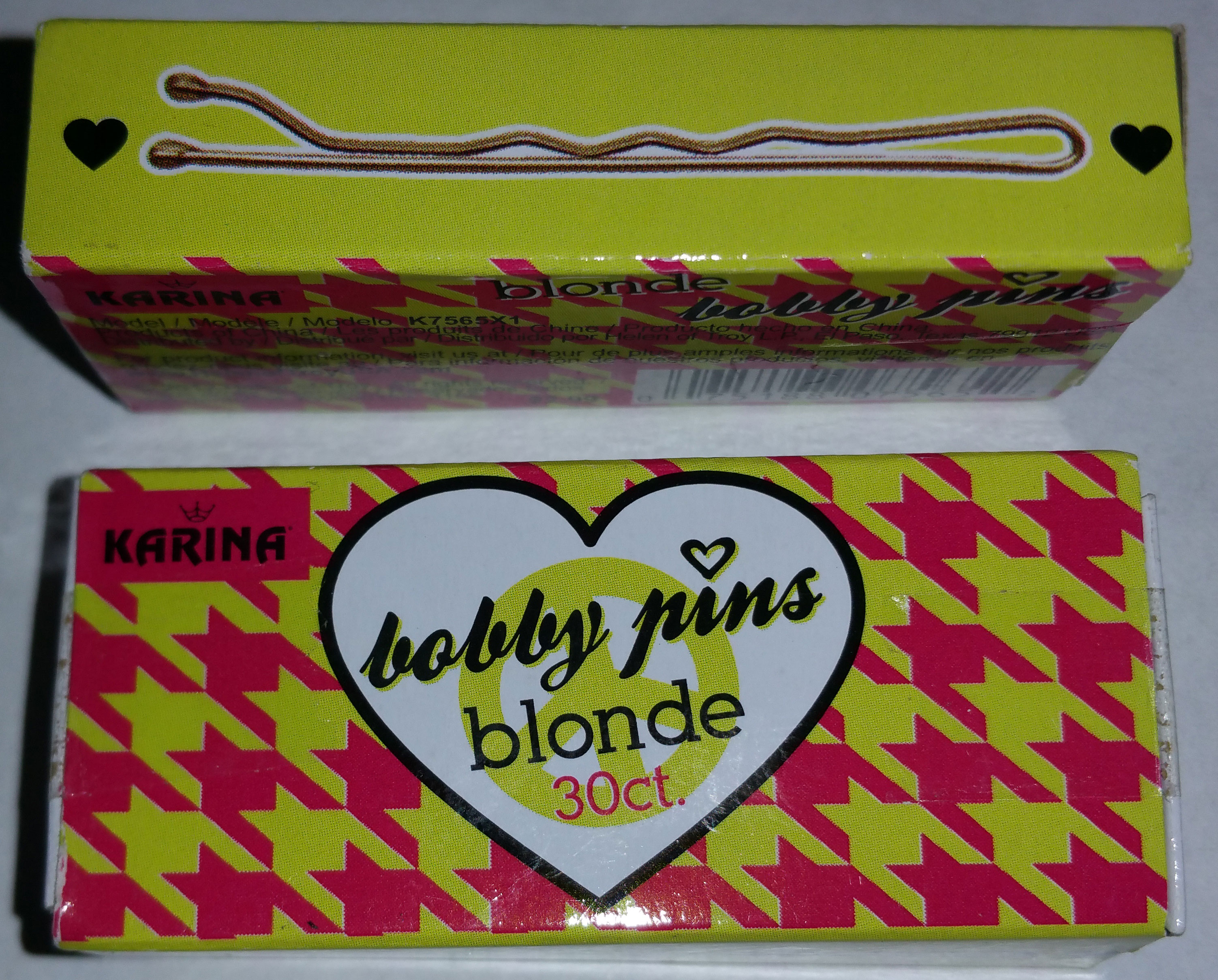 Karina Bobby Pins Blonde, 30CT - Click Image to Close