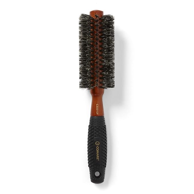 Comare Boar Bristles Massage Grip Brush, C333109, 12-Row, 5.6 Ounce