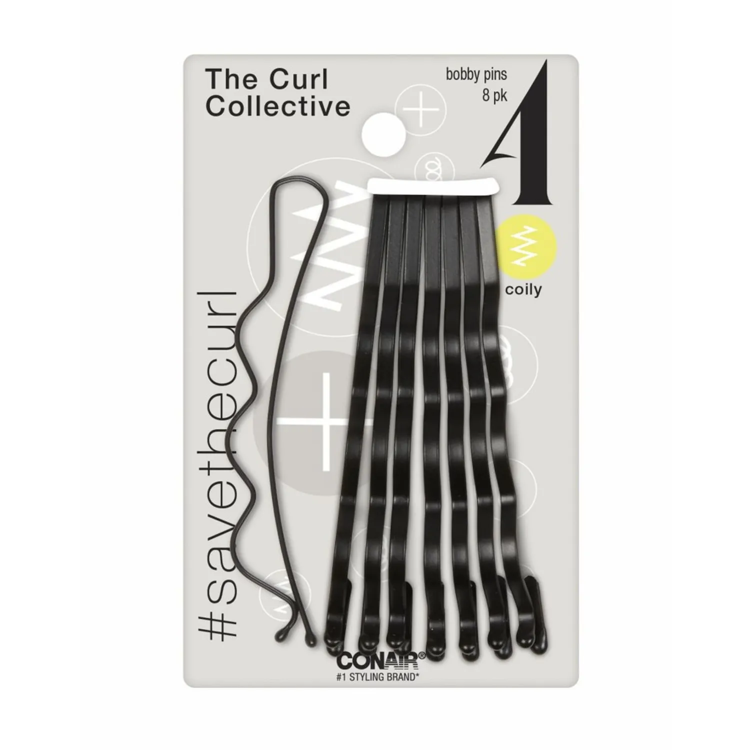 Scunci Curl Collective, Coily Bobby Pins 8 pk