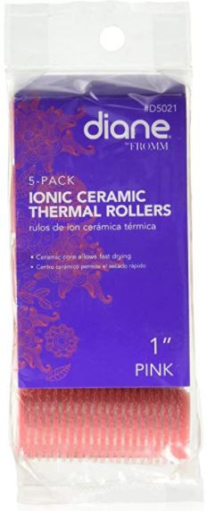 Diane D5021 Self Grip Rollers Ionic Ceramic Thermal, Pink - Click Image to Close