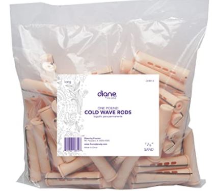 Diane Cold Wave Perm Rods, Sand, 11/16 Inch, 1 Pound