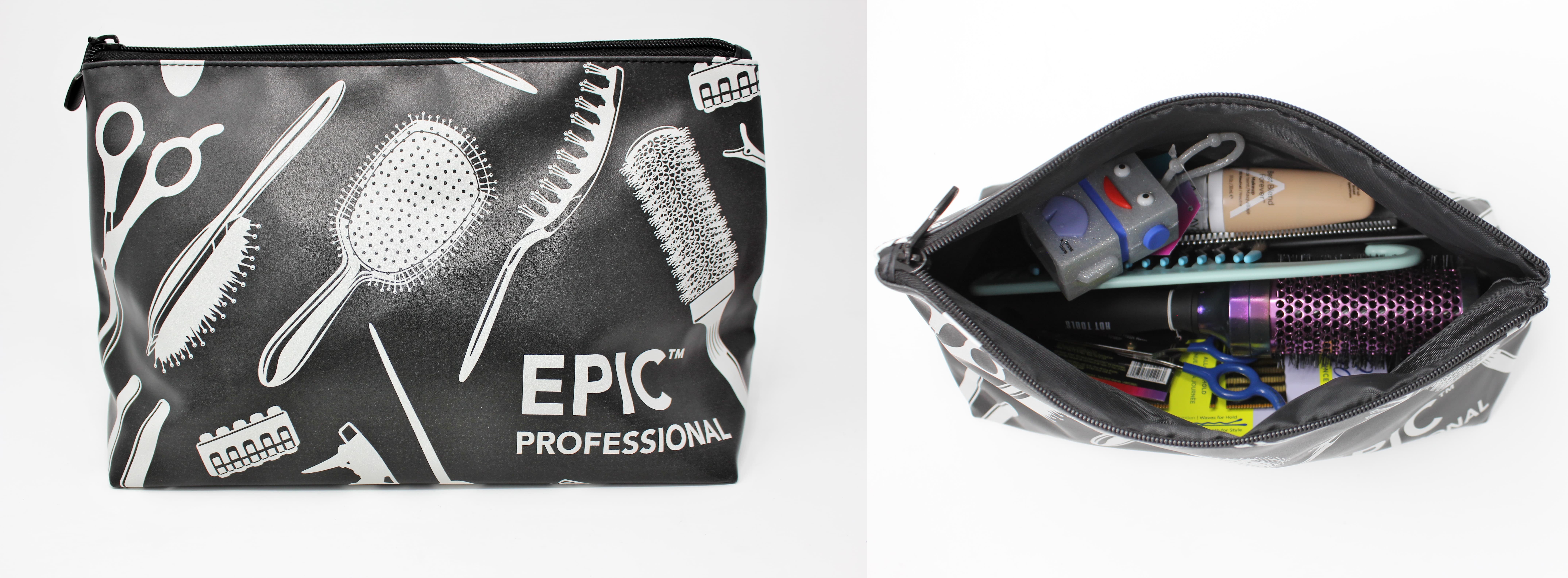Epic Promotional Brand Cosmetic Zipper Bag - Dimensions: 13.5 X 5.5 X 8" Inches