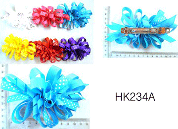 hk234a $9.00 per dozen.. Lace/Ribbon hair bows.