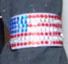 Rhinestone American Flag for your hair or wrist - Click Image to Close