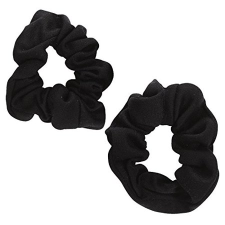 DCNL Hair Accessories , 2 ct card black scrunchies - Click Image to Close