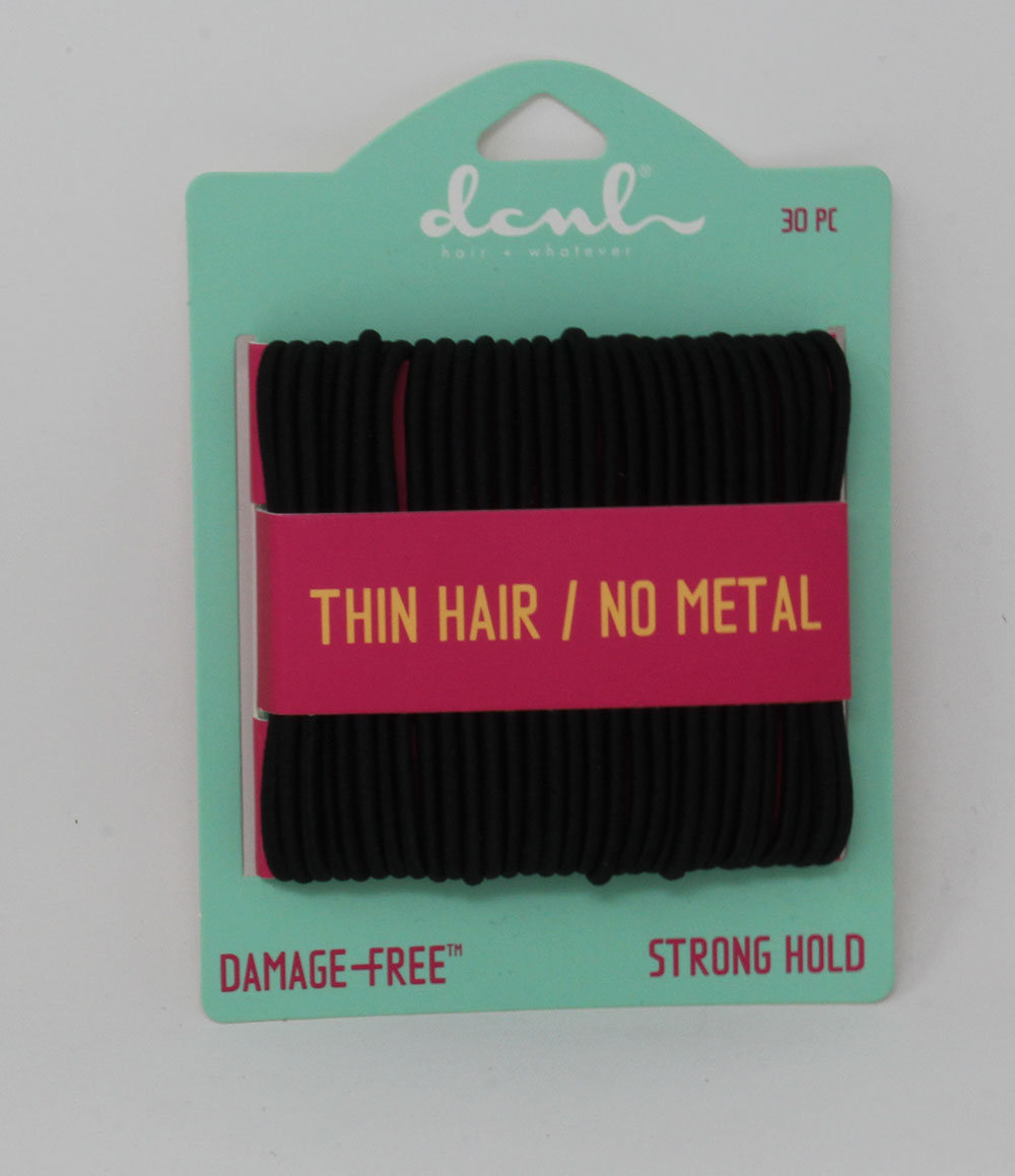 Black no crimper small thin elastics