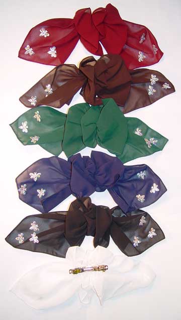 Beautiful Hair Bows w/ Dragon Flies - 1 Dozen