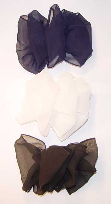 Beautiful Hair Bows - BLK/BLUE/WHT - 1 Dozen