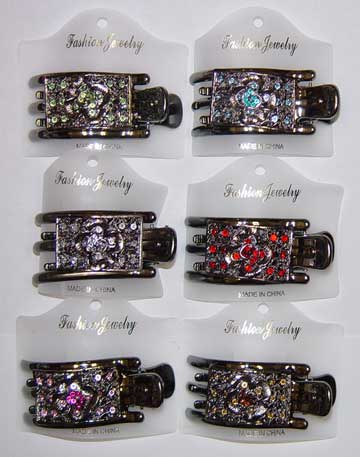 Rhinestone Jaw Clips