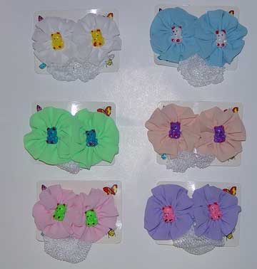 Small character kids hair bow