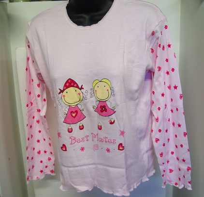 pink pajama top, dz for order - Click Image to Close