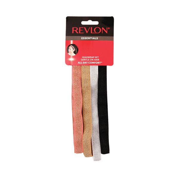 Revlon Essentials Metallic Mylar Headwrap 4Ct - PTL ONE